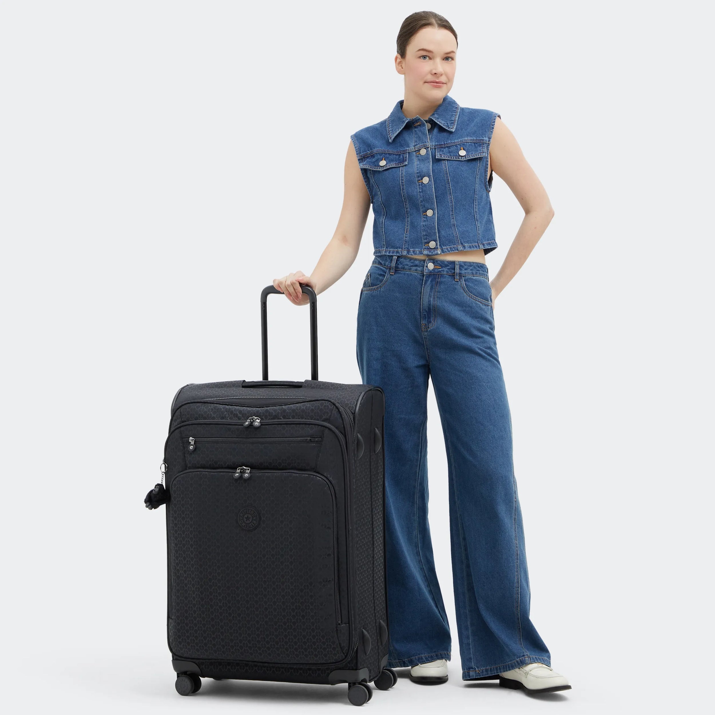 Youri Spin Large Printed 4 Wheeled Rolling Luggage - Image 2