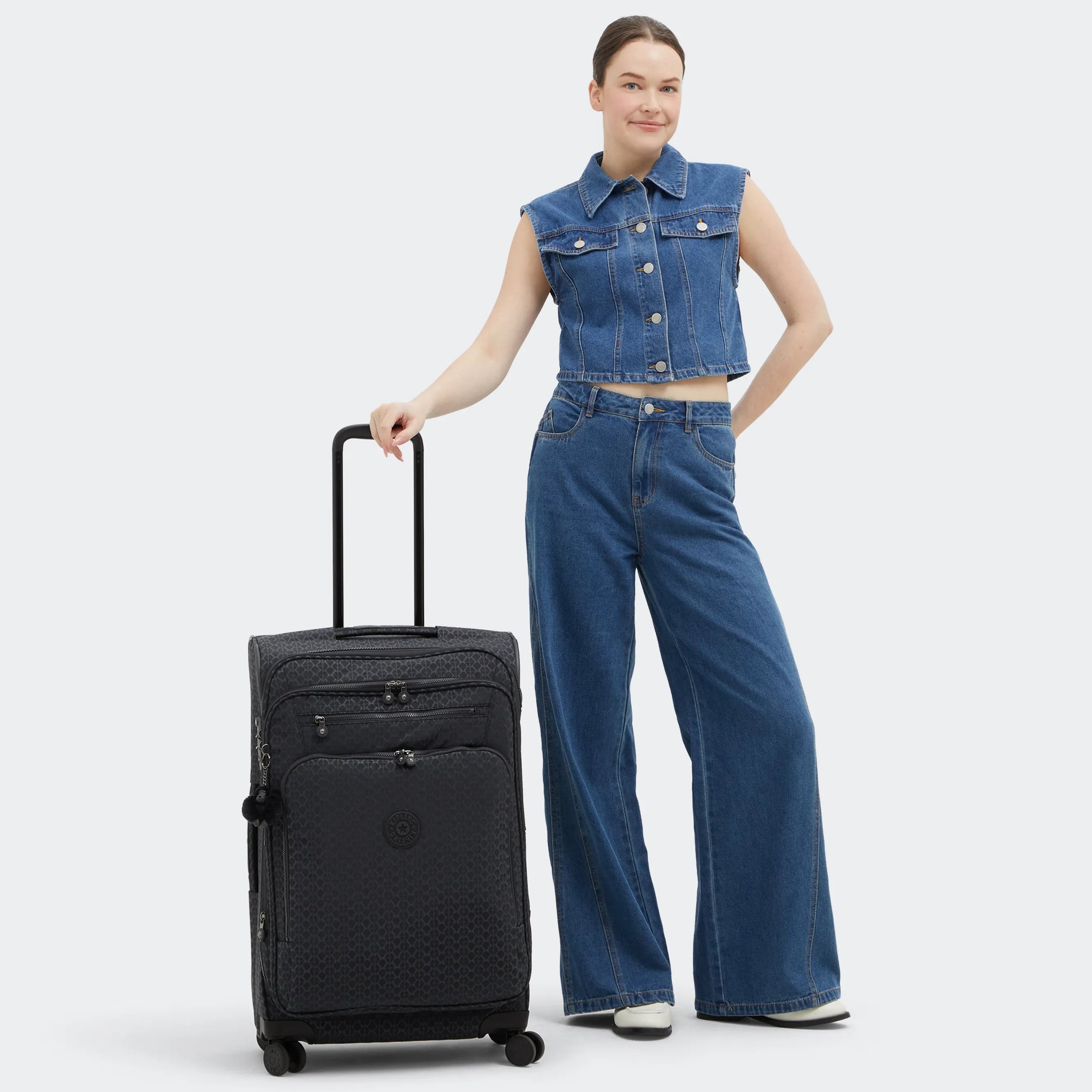 Youri Spin Medium Printed 4 Wheeled Rolling Luggage - Image 2